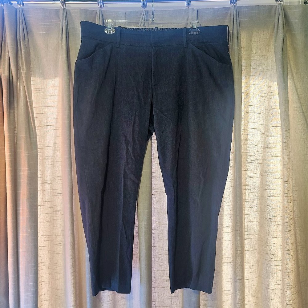 NWOT Dark Gray Dress Pants, Lee Natural Straight Leg , Plus Size 22W Petite